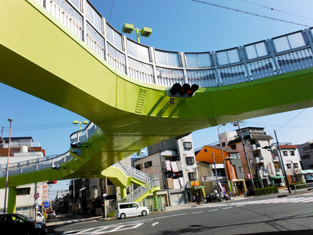 住吉川歩道橋塗装